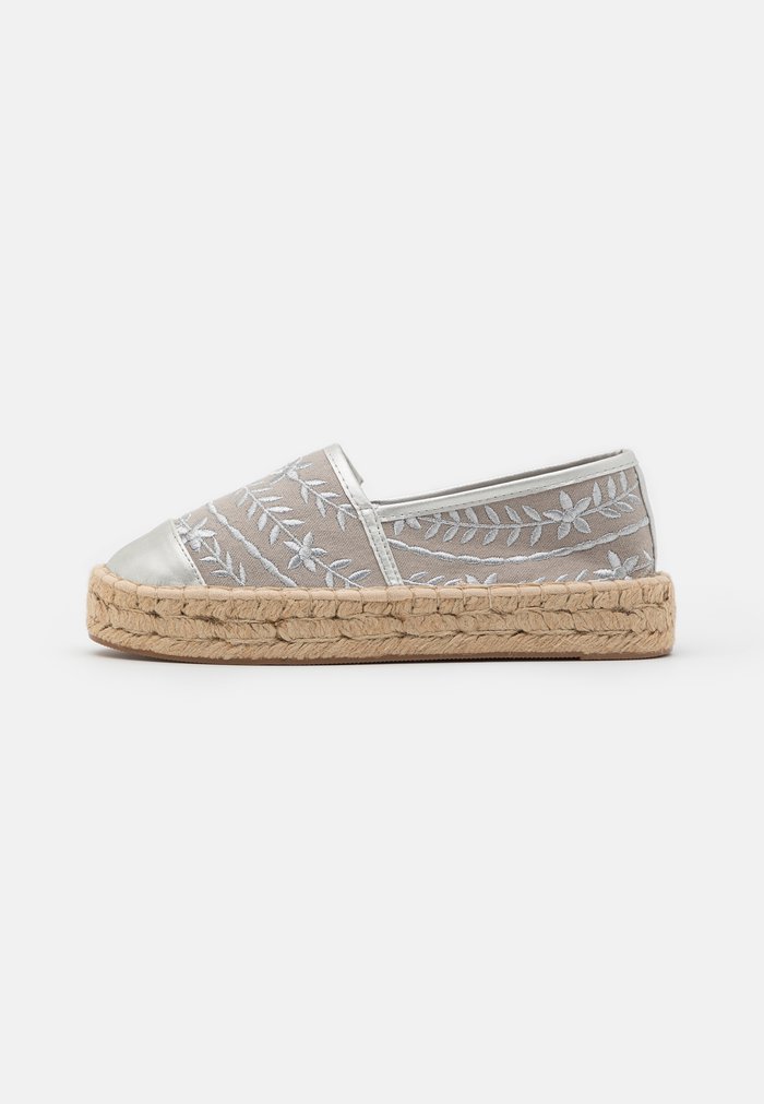 Chaussure Basse Anna Field Espadrillas Slip on Argent Femme | THK-7100833